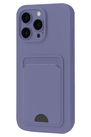 Newface Apple iPhone 16 Pro Max Kılıf Kelvin Kartvizitli Silikon - Lila