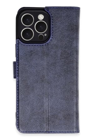Newface Apple iPhone 16 Pro Max Kılıf Trend S Plus Kapaklı Kılıf - Lacivert
