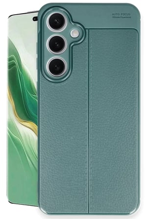 Newface Samsung Galaxy S24 FE Kılıf Auto Focus Kapak - Koyu Yeşil