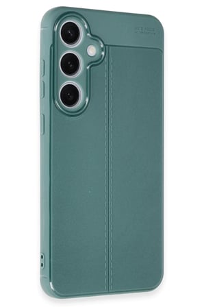 Newface Samsung Galaxy S24 FE Kılıf Auto Focus Kapak - Koyu Yeşil