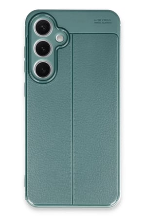 Newface Samsung Galaxy S24 FE Kılıf Auto Focus Kapak - Koyu Yeşil