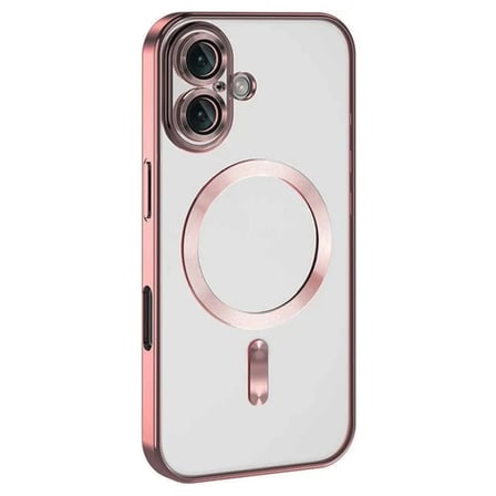 Newface Apple iPhone 16 Kılıf Kross Magneticsafe Kapak - Pembe