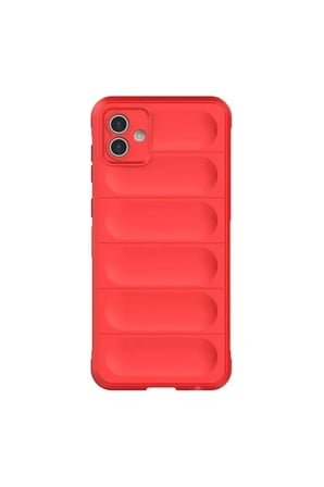Newface Samsung Galaxy A06 Kılıf Optimum Silikon - Kırmızı