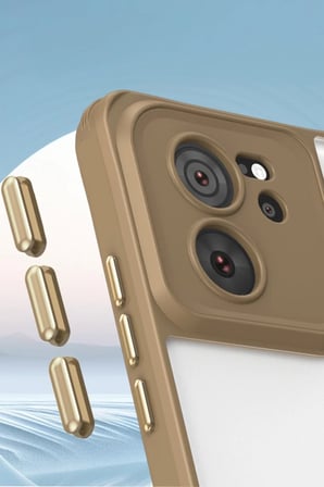 Newface Xiaomi Mi 13T Pro Kılıf Penta Silikon Kılıf - Çöl Titanyum