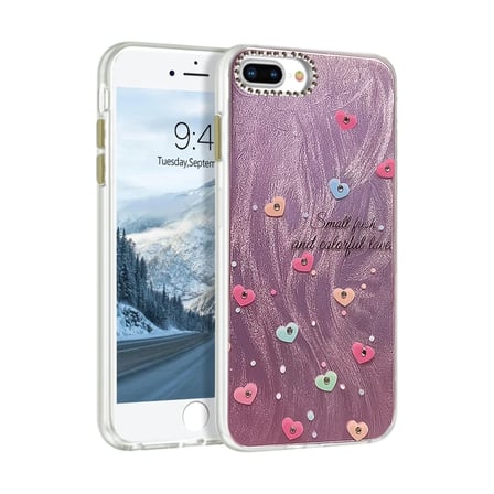 Newface Apple iPhone 7 Plus Kılıf Blade Aynalı Desenli Kapak - Desen 8