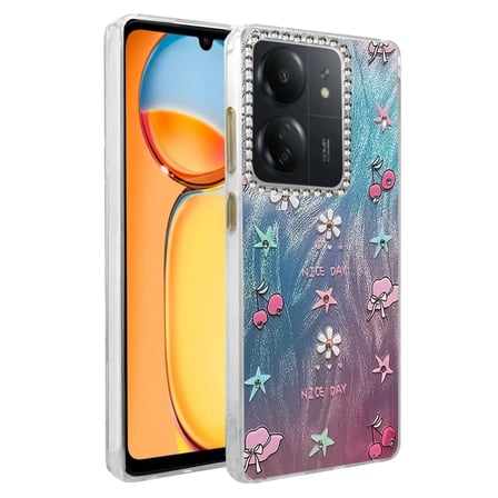 Newface Xiaomi Redmi 13C Kılıf Blade Aynalı Desenli Kapak - Desen 4