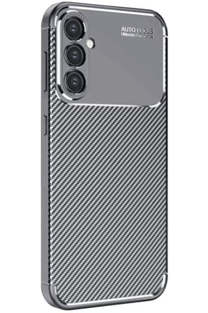 Newface Samsung Galaxy A26 Kılıf Auto Focus Karbon Kapak - Gri