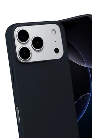 Newface Apple iPhone 17 Pro Max Nano içi Kadife Silikon - Siyah