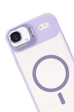 Joko Apple iPhone 17 Air Remim Lensli Magsafe Standlı Kapak - Lila