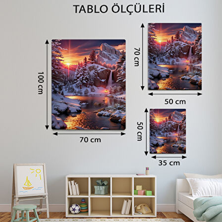 Manzara Temalı, Karda Nehir Kenarı Tablo-TBL109