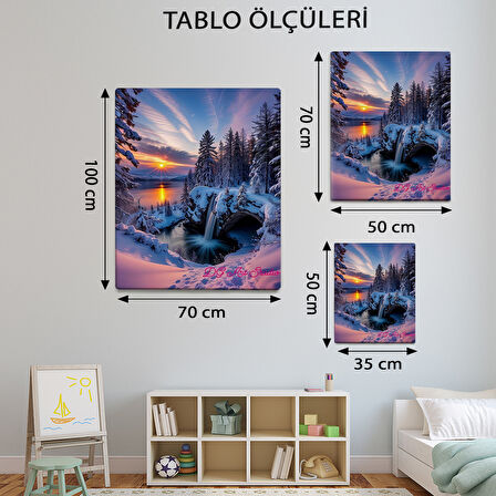 Manzara Temalı, Kış Şelalesi Tablo-TBL205