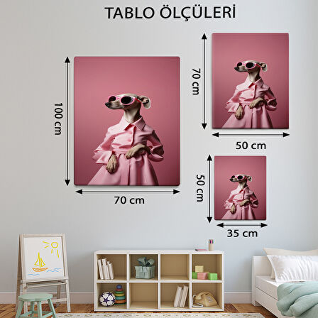 Hayvan Temalı, Köpek Hanım Tablo-TBL21