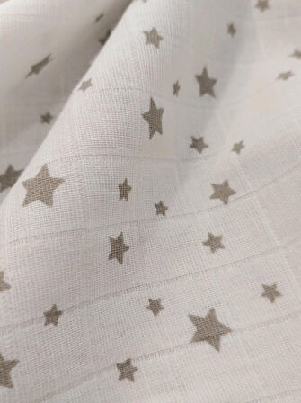 Star Müslin Bebek Battaniyesi, 2 Adet, Kundak Battaniye, Puset Örtüsü
