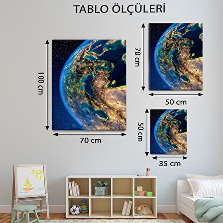 Modern Temalı, Dünya Gezegeni Tablo-TBL294