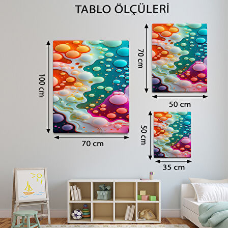 Minimalist Temalı, Kabarcık Tablo-TBL329