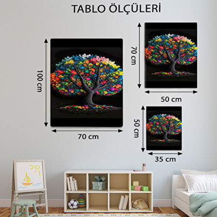 Ağaç Temalı, Renk Ağacı Tablo-TBL331