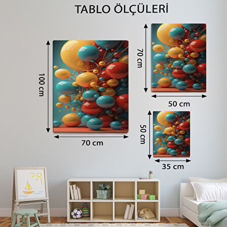 Geometrik Temalı, Renkşi Toplar Tablo-TBL348