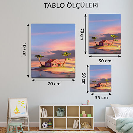 Minimalist Temalı, Ada Evi Tablo-TBL357