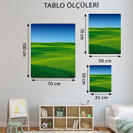 Manzara Temalı, Yeşil Mera Tablo-TBL358