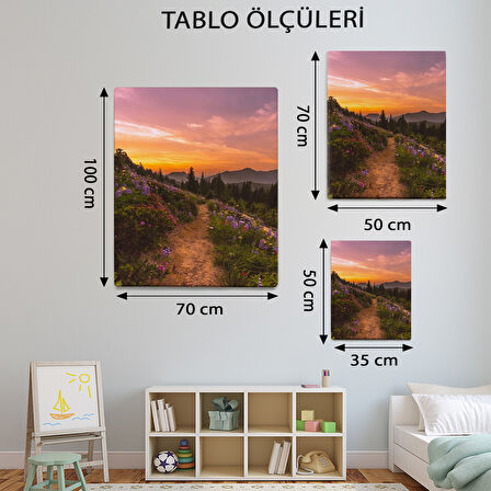 Manzara Temalı, Yamaç Çiçekleri Tablo-TBL36