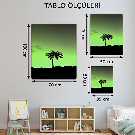 Minimalist Temalı, Yeşil Gökyüzü Tablo-TBL385