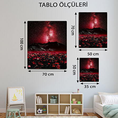 Modern Temalı, Kızıl Manzara Tablo-TBL405