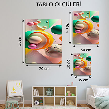 Minimalist Temalı, Soyut Toplar Tablo-TBL413