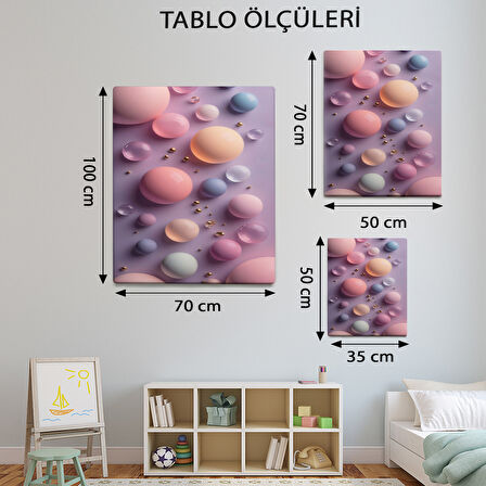 Modern Temalı, Pembe Küreler Tablo-TBL428