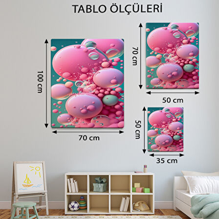 Geometrik Temalı, Pembe Küreler Tablo-TBL442