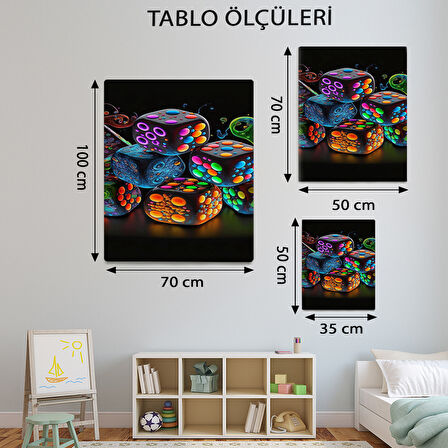 Modern Temalı, Zar Partisi Tablo-TBL451