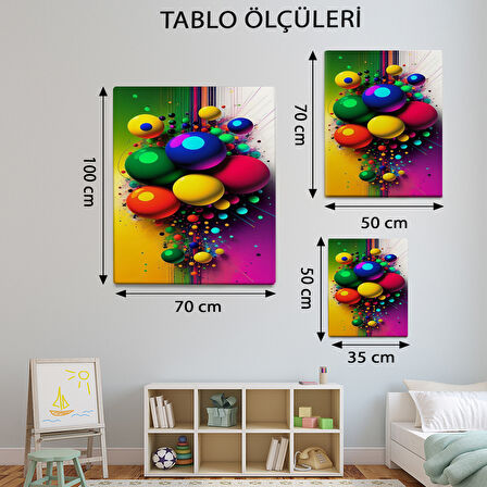 Geometrik Temalı, Baloncuk Fırlaması Tablo-TBL452