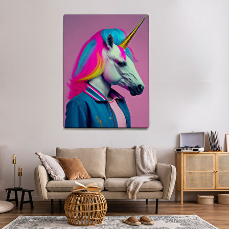 Pop Art Temalı, Unicorn Tablo-TBL456