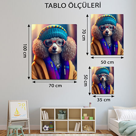 Hayvan Temalı, Köpek Tarzı Tablo-TBL471