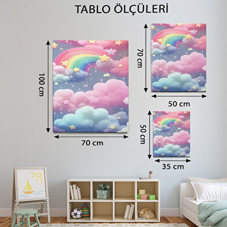 Bebek - Çocuk Odası Temalı, Çocuk Gökyüz Tablo-TBL487