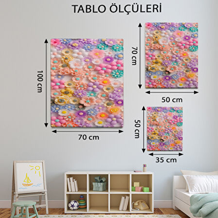 Çiçek Temalı, Çiçek Kabarcık Tablo-TBL489