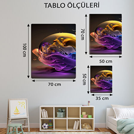 Modern Temalı, Fütüristik Kabarcık Tablo-TBL504