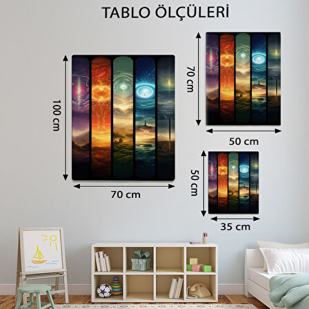 Modern Temalı, Farklı Evrenler Tablo-TBL557