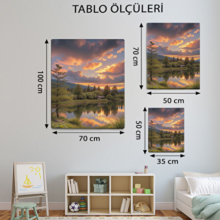 Manzara Temalı, Göl Ve Evi Tablo-TBL56