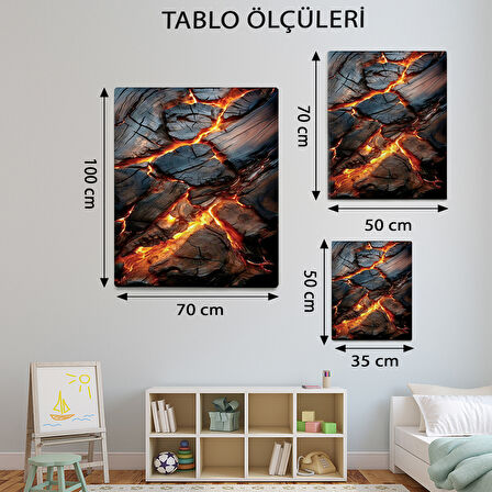 Modern Temalı, Odun Yanıyor Tablo-TBL584