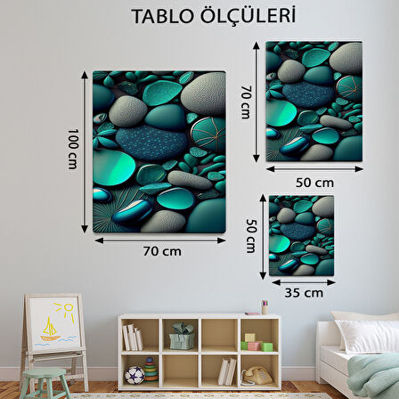 Modern Temalı, Yeşil Tonlu Tablo-TBL599