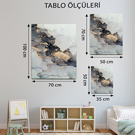 Modern Temalı, Mermer Desenli Tablo-TBL607