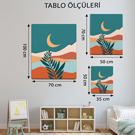 Minimalist Temalı, Bohem Desenli Tablo-TBL612