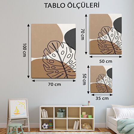 Minimalist Temalı, Bohem Desenli Tablo-TBL632