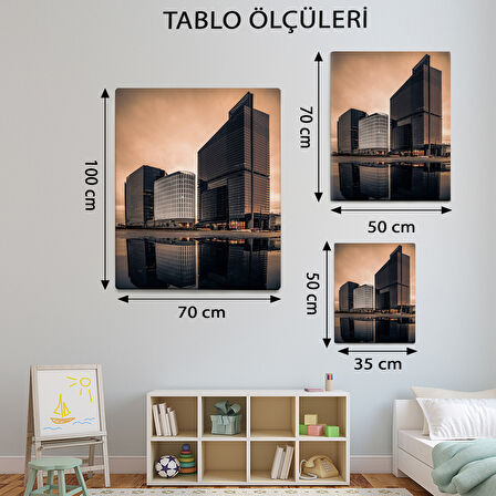 Modern Temalı, Gökdelen Tablo-TBL748