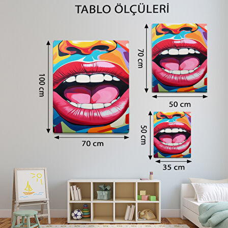 Pop Art Temalı, Dekoratif Tablo-TBL783