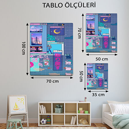 Simge Temalı, Fütüristik Tablo-TBL795