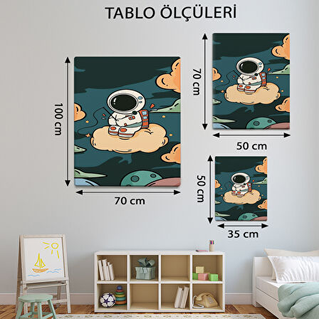 Bebek - Çocuk Odası Temalı, Astronot Tablo-TBL845