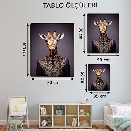 Modern Temalı, Zürafa Tablo-TBL855