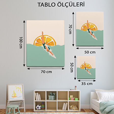 İllüstrasyon Temalı, Dekoratif Tablo-TBL859