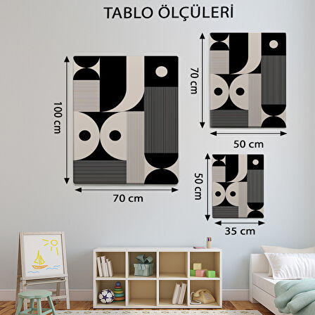 Geometrik Temalı, Dekoratif Tablo-TBL874